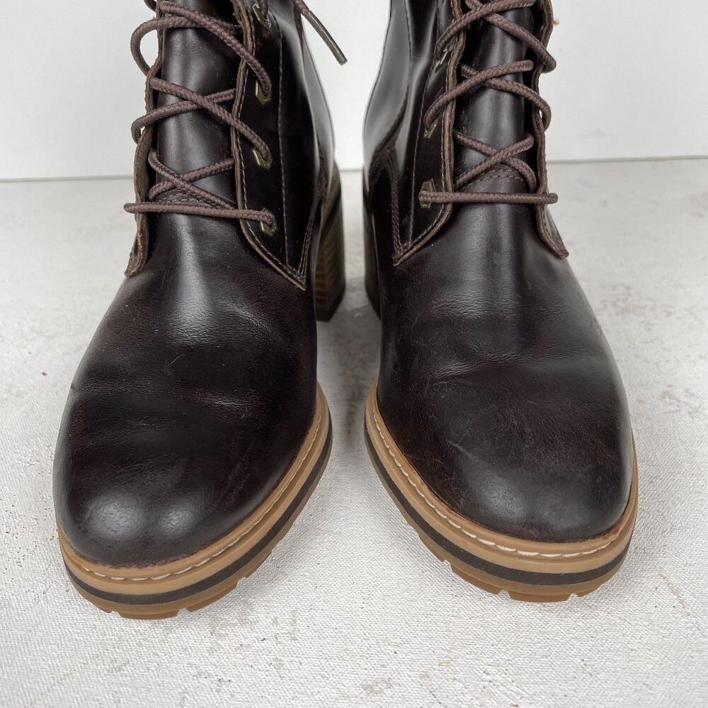 Timberland Sienna Ankle Booties Womens 8 Water Resistant Side Zip - Picture 9 of 10